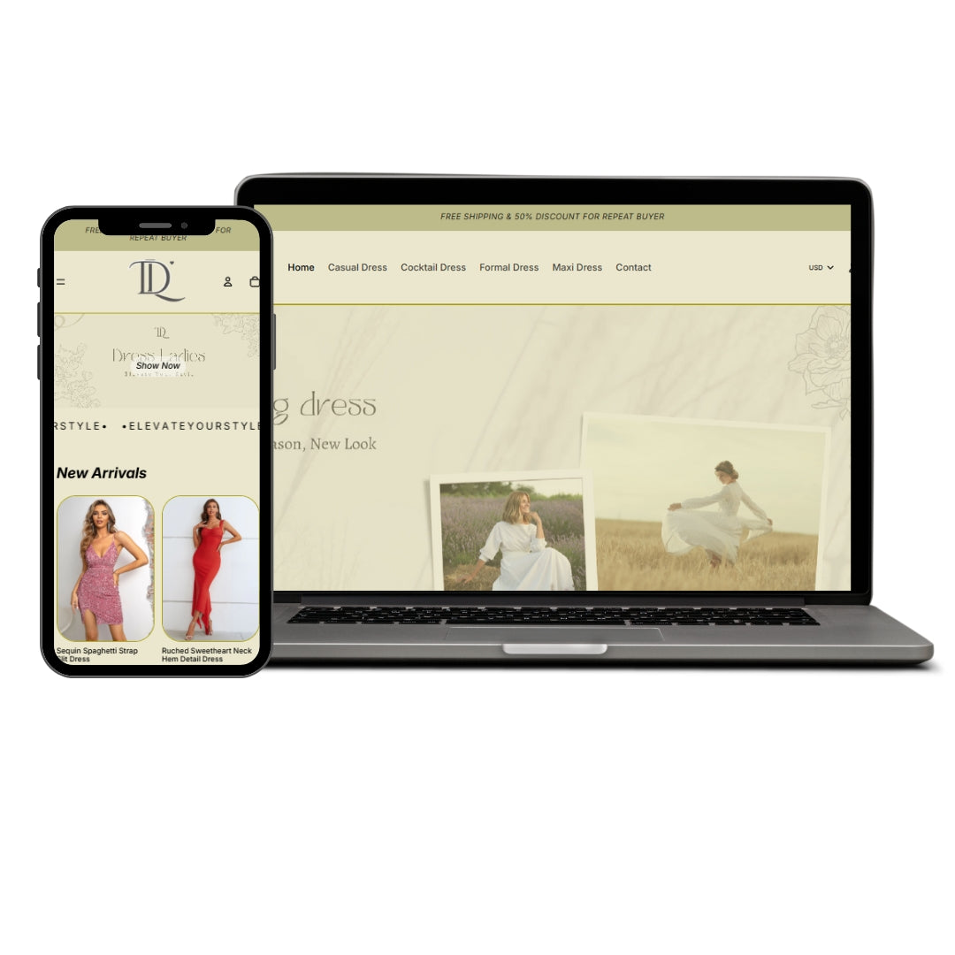 Dress Ladies: Ready-to-Launch Women's Fashion & Boutique-Style Shopify Store